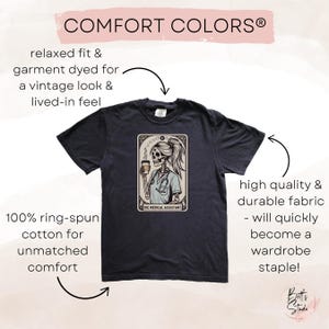 Medical Assistant Shirt, Comfort Colors Medical Assistant Tarot Card T-Shirt, CMA Gift, Certified Medical Assistant Tee, Nurse Appreciation Black