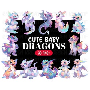 Clipart Anime Dragon | Dragon fantastique png | Clipart dragon mystique | Téléchargement numérique PNG | Créations en papier | Clipart magique fantastique