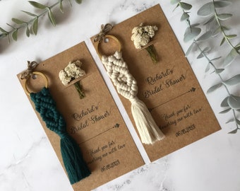 Bridal Shower Favors, Boho Wedding Favors for Guests, Personalized Wedding Gifts, Boho Bridal Shower Gifts for Guests, Keychain Favors