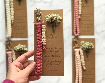 Bridesmaid Gifts For Wedding Day, Bridesmaid Proposal Gift Idea, Maid Of Honor Gift From Bride, Matron of Honor Proposal Gifts, Tie The Knot