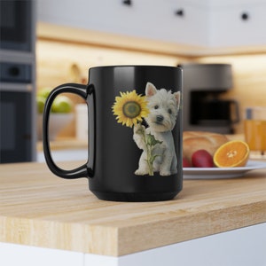 Westie Black 15oz Ceramic Mug | Perfect Gift for Westie lovers