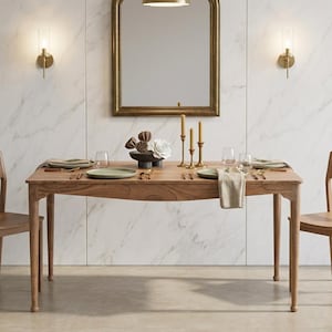 Reclaimed Teak Wood Dining Table | Rustic Modern Farmhouse Kitchen Furniture