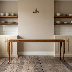 Reclaimed  Teak Wood Dining Table:  Handmade Minimalist Dining Room Furniture