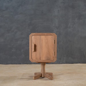 Mid-Century Modern Nightstand, Reclaimed Teak Wood Bedside Table, Vintage Side Table For Bedroom, Bedroom Furniture, Small Nightstand