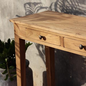 Reclaimed Teak Wood Console Table: Entryway Hall Table With Drawers, - Etsy