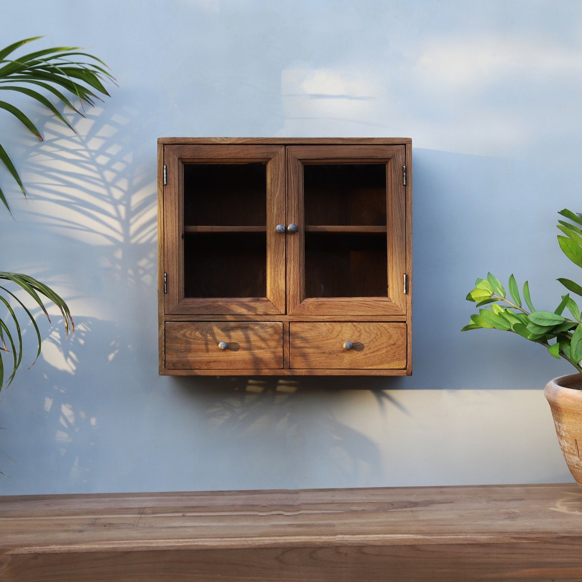 Antique Wall Cabinet, Reclaimed Wood Kitchen Cabinet, Rustic Wall Decor ...
