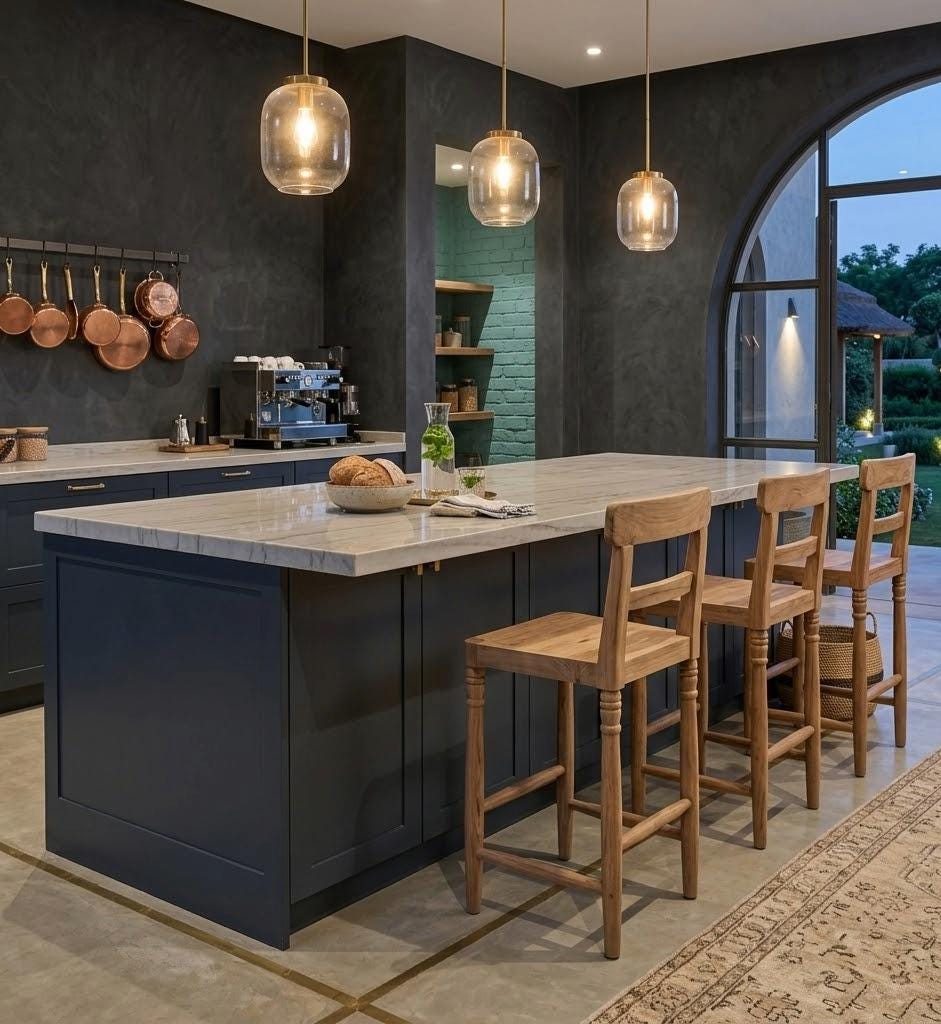 Handmade Reclaimed Teak Wood Stool, Rustic Farmhouse Counter & Kitchen ...