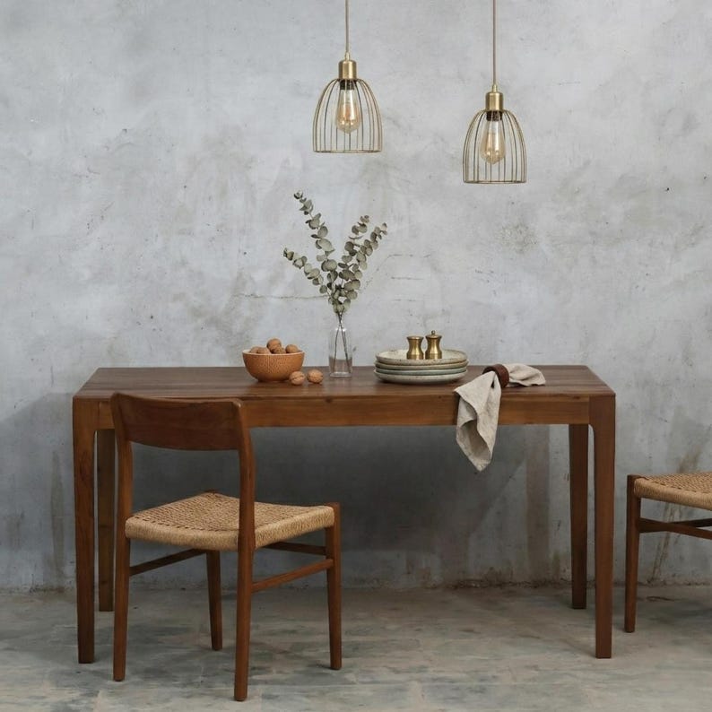 table manner & Images High Quality Grahic Reclaimed Teak Wood Dining Table, Rustic Farmhouse Kitchen Furniture ...