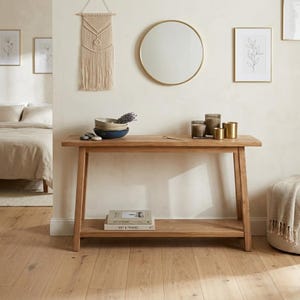 Reclaimed Teak Wood Console Table: Entryway and Hallway Furniture