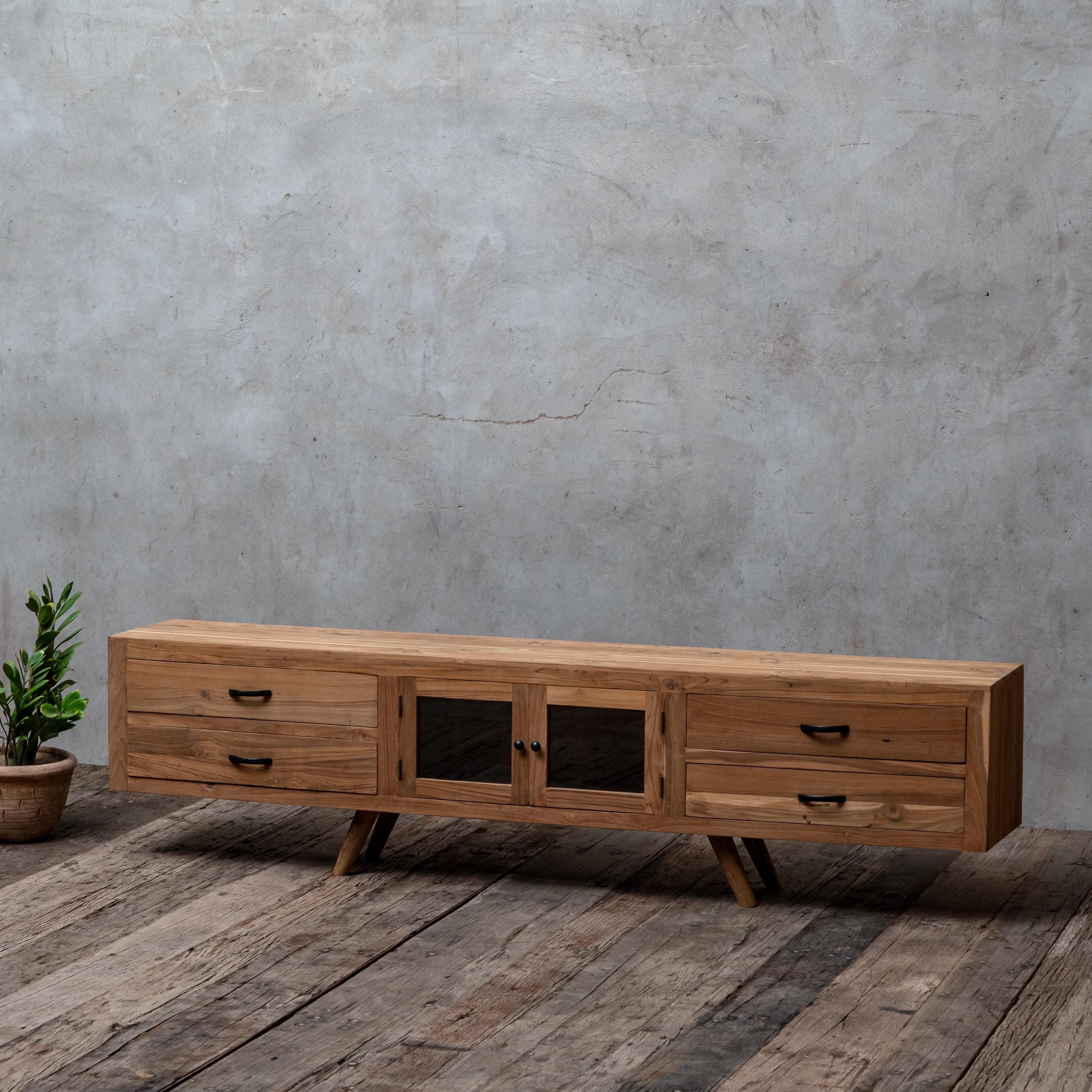 Teak tv cabinets discount