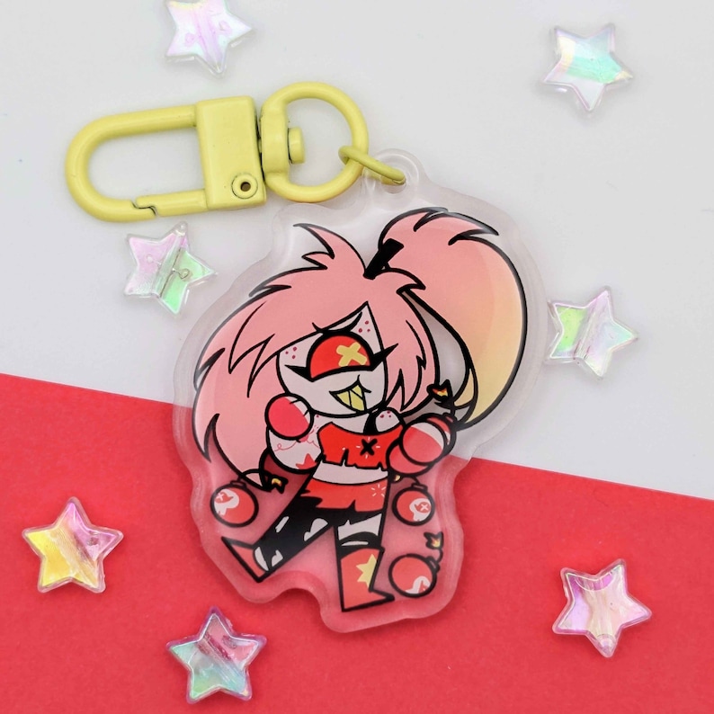 Hazbin Hotel Chibi Mini Keychains Cherri Bomb