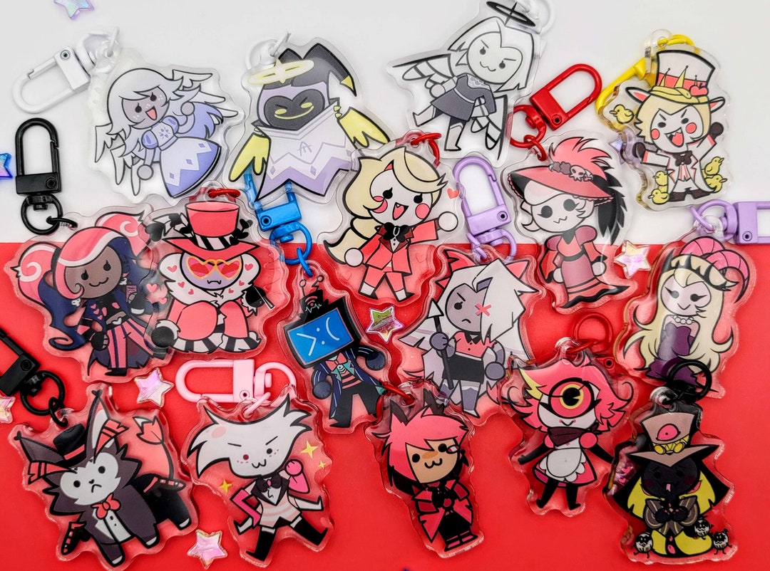 Hazbin Hotel Chibi Mini Keychains - Etsy