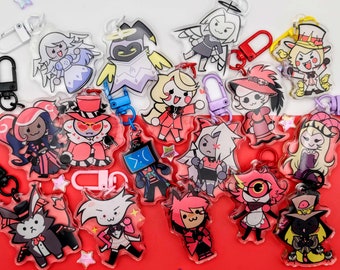Hazbin Hotel Chibi Mini Keychains - Etsy