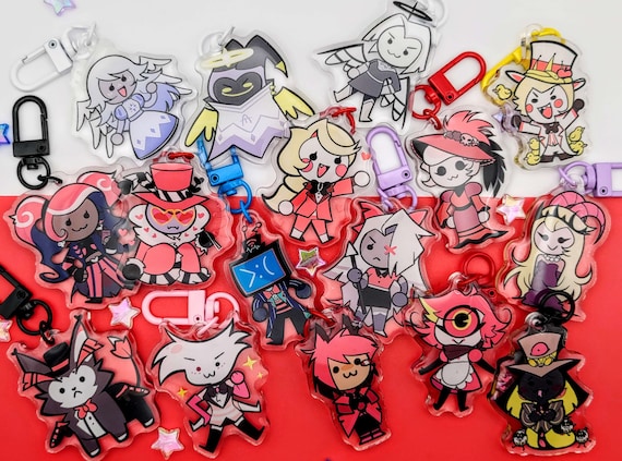 Hazbin Hotel Chibi Mini Keychains - Etsy