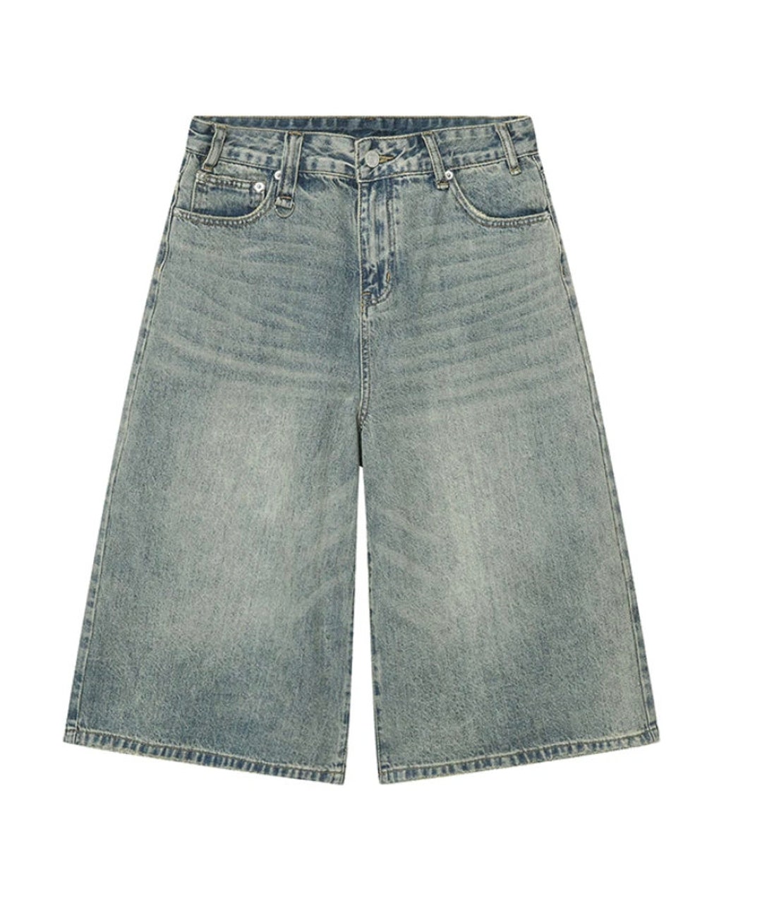 Light Blue Washed JORTS Y2K UK STREETWEAR Tiktok Baggy Etsy