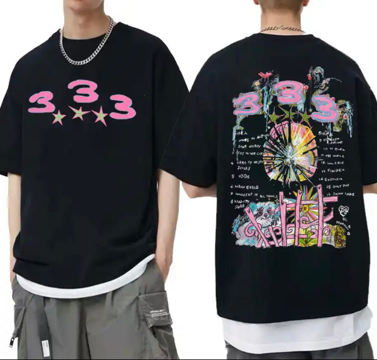 Bladee 333 X Drain Gang Oversized Tee Unisex - Etsy