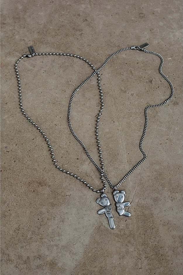 Heaven by Marc Jacobs Friendship Bear Necklace Set Y2k Tiktok 