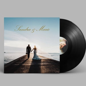 Custom vinyl record, 45 minutes 12" LP mixtape with full printed record cover, Playlist on vinyl.