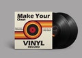Vinyl record custom, 90 minutes Double 12" LP mixtape with full printed record cover, Playlist on vinyl. product logo