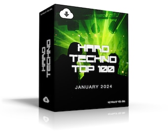 Hard Techno Top 100 January 2024 [MP3 Format 320kbps] 100 Full-Length Tracks | Ideal for DJs | Digital Download