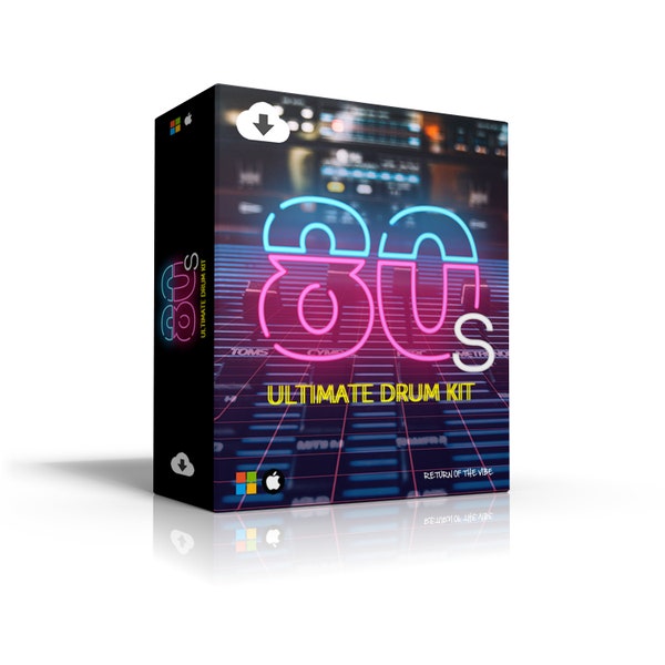 80s Ultimate Drum Kit | 15gb 12000+ WAV Files | Digital Download