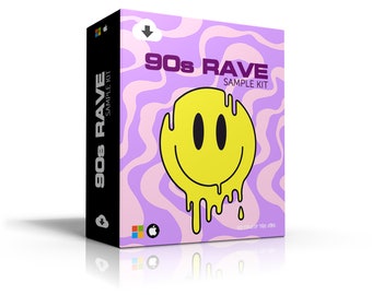 90s Rave Sample Kit | 500+ Sounds in WAV format (Reason, Logic, MPC)  | Digital Download