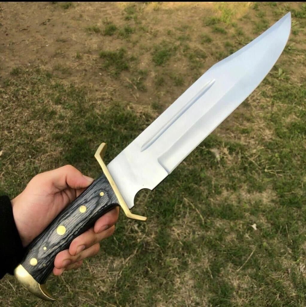 Bowie Knife With Brass Knuckles