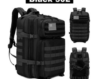 Mochila táctica militar MOLLE de 50 l: mochila de asalto resistente