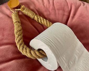 Hanfseil Toilettenpapier- Halter fürs Auto