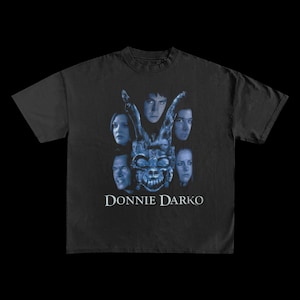 ドニーダーコ　Tシャツ　ブラック 映画 movie ウサギ Amazon | ドニーダーコ 銀色のウサギ 青春 カルト SF リバース