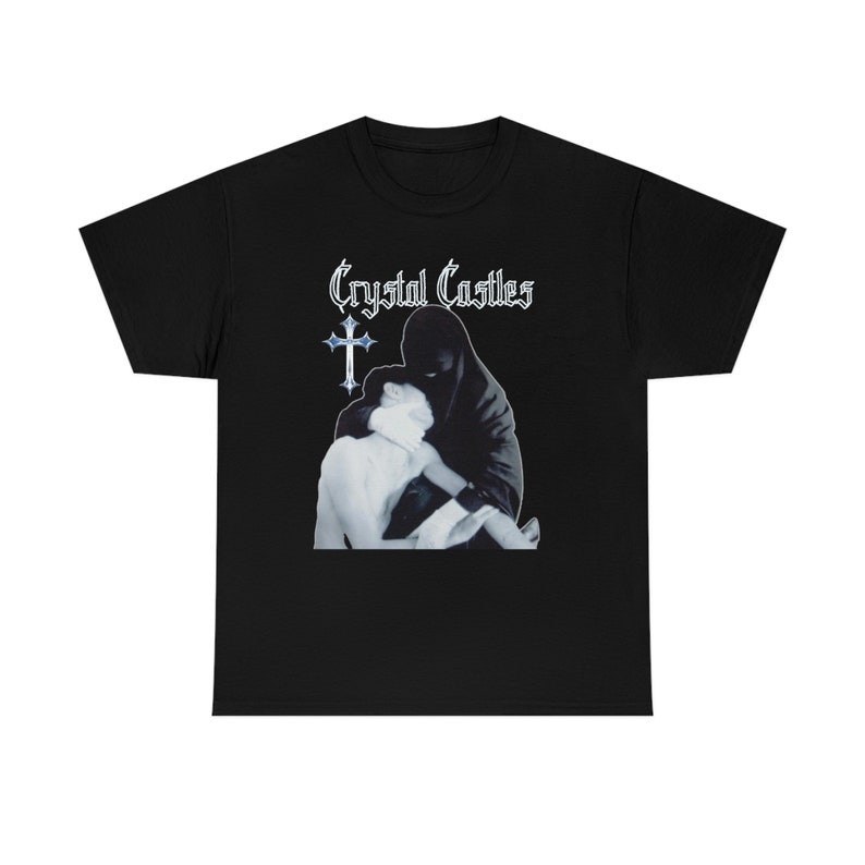 Crystal Castles, camiseta de Crystal Castles, sudadera con capucha de Crystal Castles, camisa gótica Póster de Crystal Catles Alice Glass Shirt imagen 3