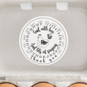 Etiqueta autoadhesiva imprimible de cartón de huevos, Etiqueta de cartón de huevos, Etiqueta imprimible para cartón de huevos de gallina