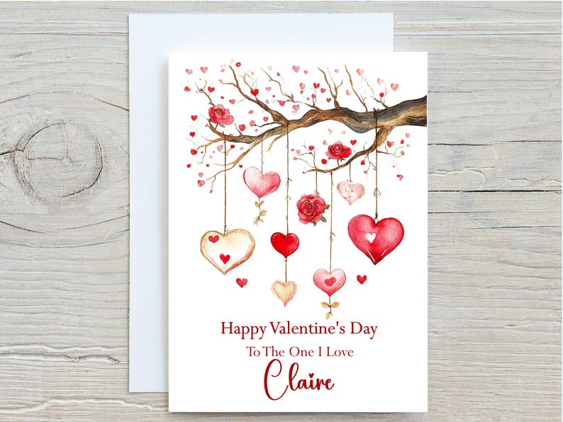 Personalised Valentines Day Card for Special Wife Husband Girlfriend ...