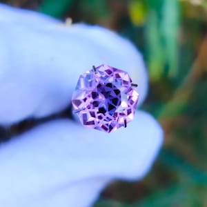 Octagon Amethyst Gemstone: 2.20 Ct Purple Jewelry Stone (9x9x6 MM)