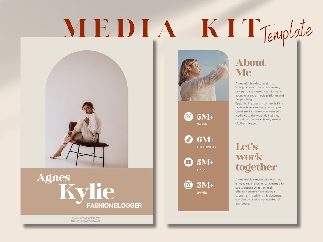 Influencer Media Kit | Rate Card Template | Influencer Rate Card ...