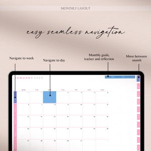 Digital Planner 2026, 2027, 2028, GoodNotes Planner, iPad Calendar, Notability Templates image 4