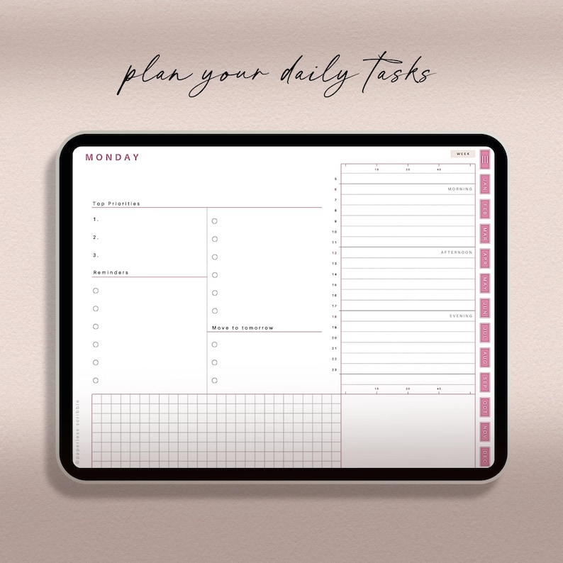 Digital Planner 2026, 2027, 2028, GoodNotes Planner, iPad Calendar, Notability Templates image 10