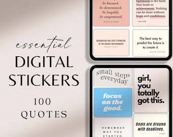 Digital Stickers | Goodnotes Stickers | Digital Planner Stickers | Digital Sticker Book | Cute Stickers | Vision Board Stickers