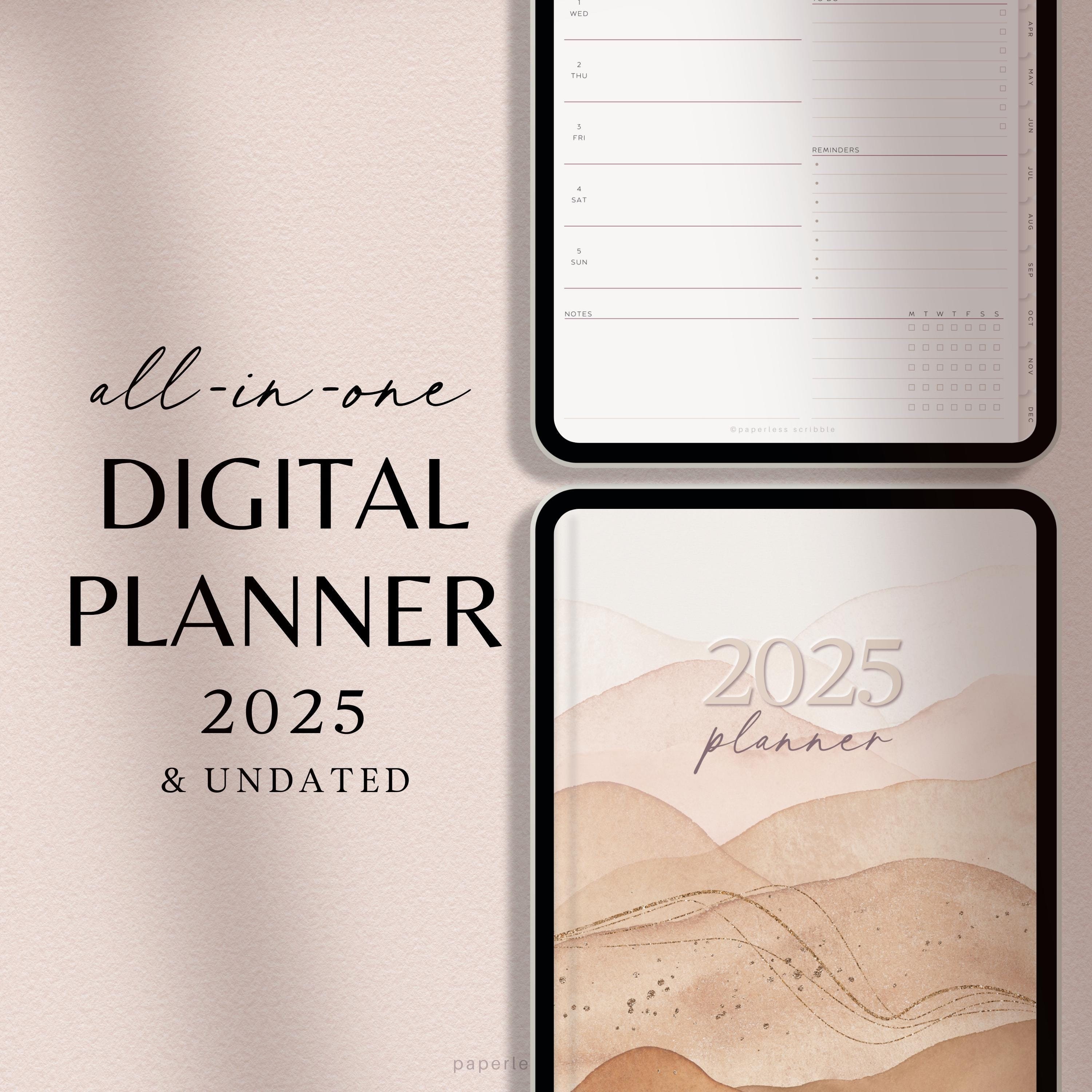 2025 Digital Planner: GoodNotes, Notability Compatible, Digital Download