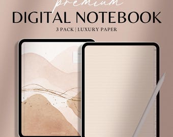 Premium Digital Notebook: iPad Notebook, GoodNotes Notebook, Digital Note Templates, GoodNotes Templates, Notability Notebook