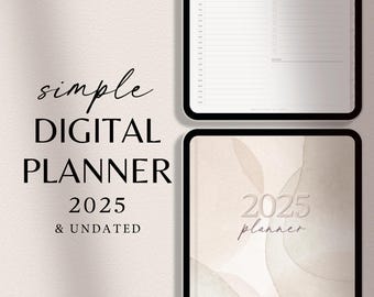 Digital Planner 2025 | GoodNotes Planner 2025 | Undated Digital Planner | Notability Planner | iPad Planner 2025 | Digital Templates