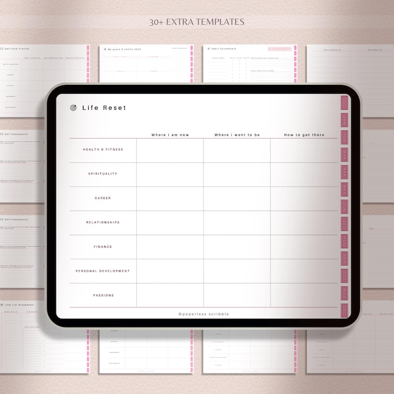 Digital Planner 2026, 2027, 2028, GoodNotes Planner, iPad Calendar, Notability Templates image 12
