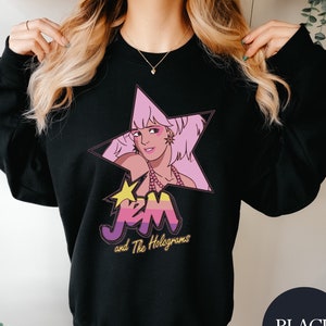 Jem & The Holograms Sweatshirt 80's Cartoon Shirt