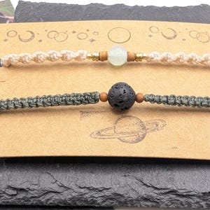 LOVEBIRDS - Makramee Armband Set | Partnerarmband Geschenk zur Hochzeit, Verlobung, Valentinstag, Geschenke zum Jahrestag