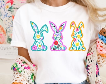 Easter Bunny Png, Cute Easter Bunnies Shirt Design, Easter Png, Sublimation, Digital Download Sparkly Faux Sequins Bunny PNG