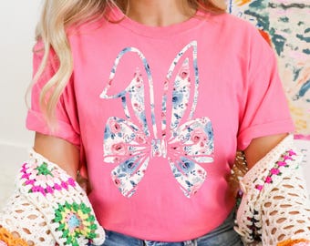 Easter Bow Png, Cute Easter Shirt Design, Easter Bunny Bow Png, Sublimation, Digital Download Design Coquette Easter Bows PNG