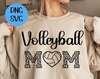 Volleybal Mom PNG SVG Digitale Download Sport Mom Volleybal Mom Shirt PNG