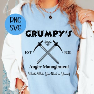 Grumpy&#39;s Anger Management PNG SVG Digital Download