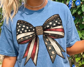 Retro American Bow Png, 4th of July Bow Png, Coquette American Png, Memorial Coquette Bow Png,  America Png, Freedom png, American Flag png