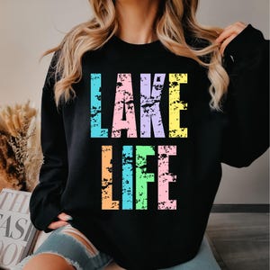 Lake Life PNG Summer Lake PNG Cute Trendy Summer Shirt Design Distressed Beach PNG Lake Shirt Design Lake Pool River Png